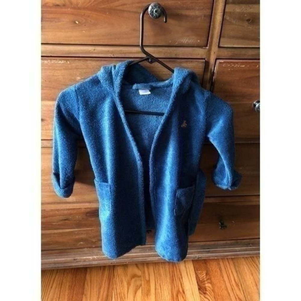 Gap Boy Blue Bear Robe Thick 3T